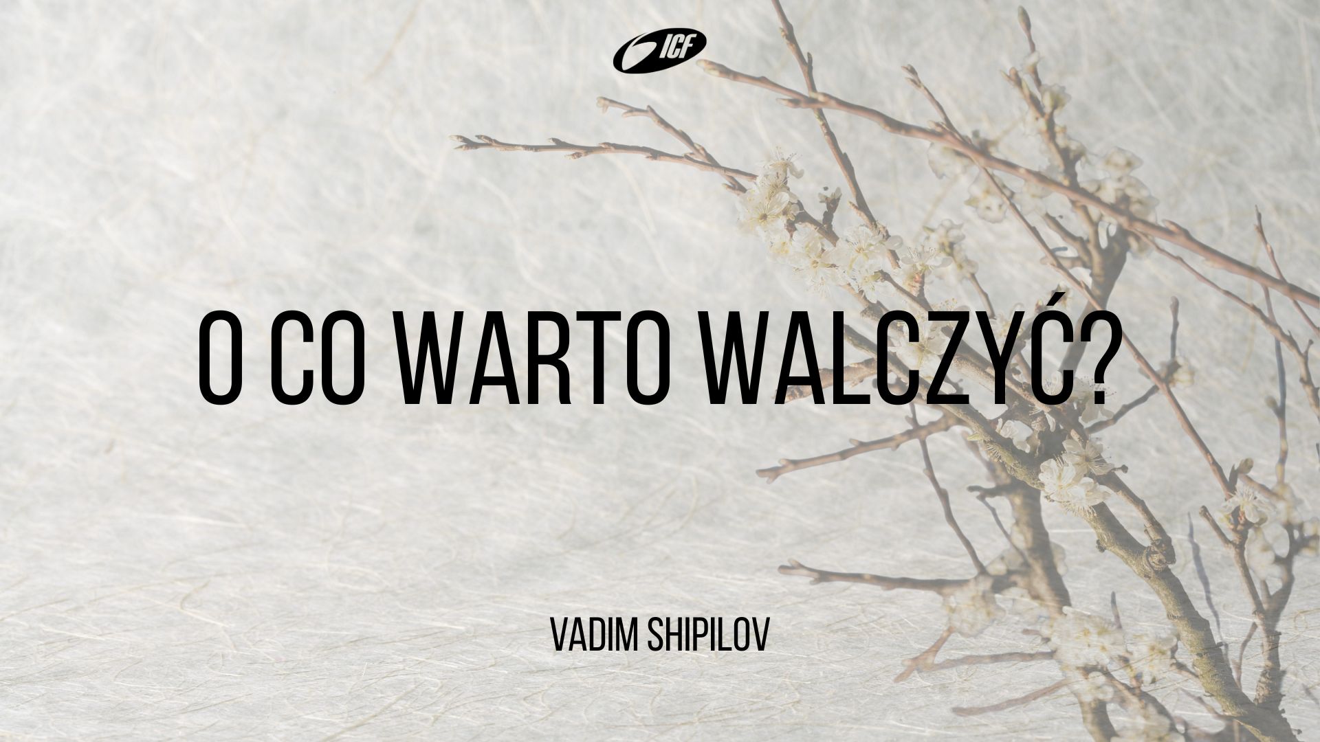 O co warto walczyć? | Vadim Shipilov
